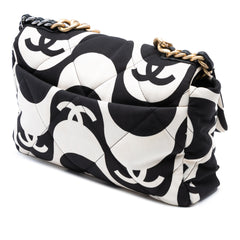 Large Printed Silk 19 Flap