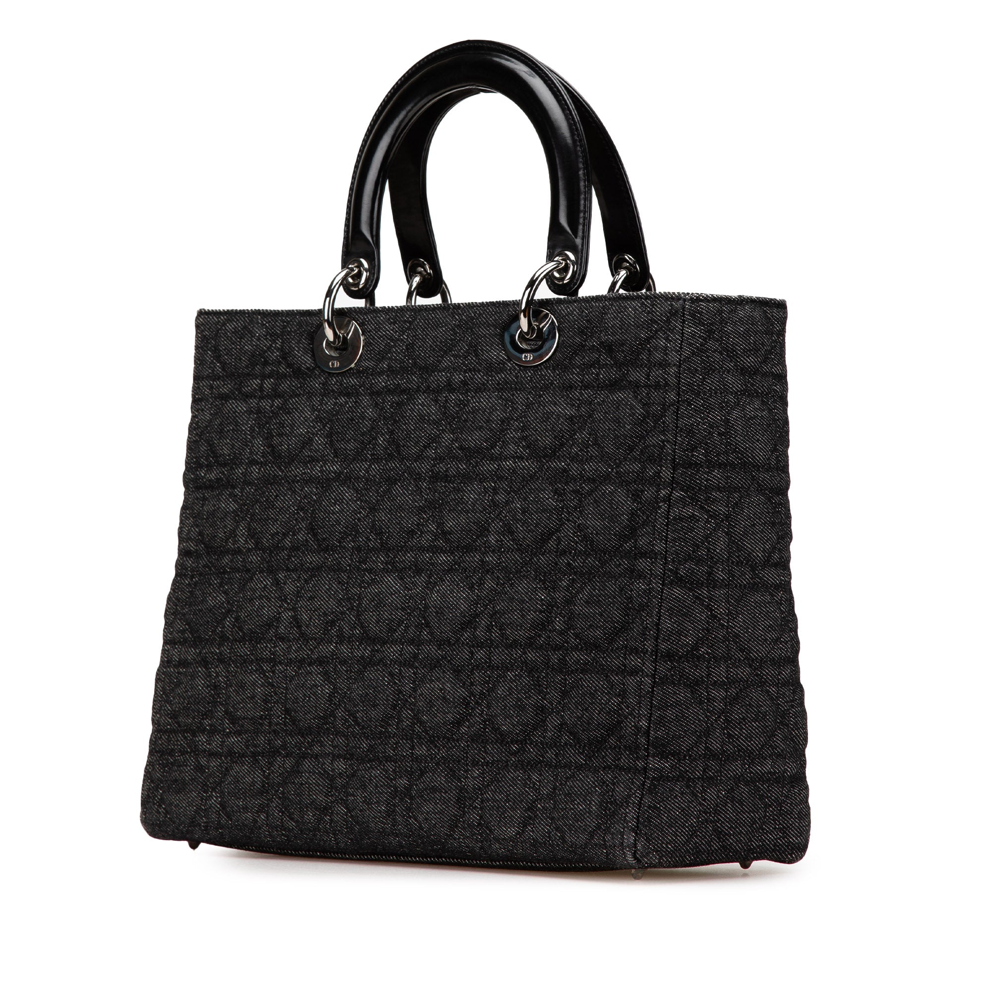 Large Denim Cannage Lady Dior