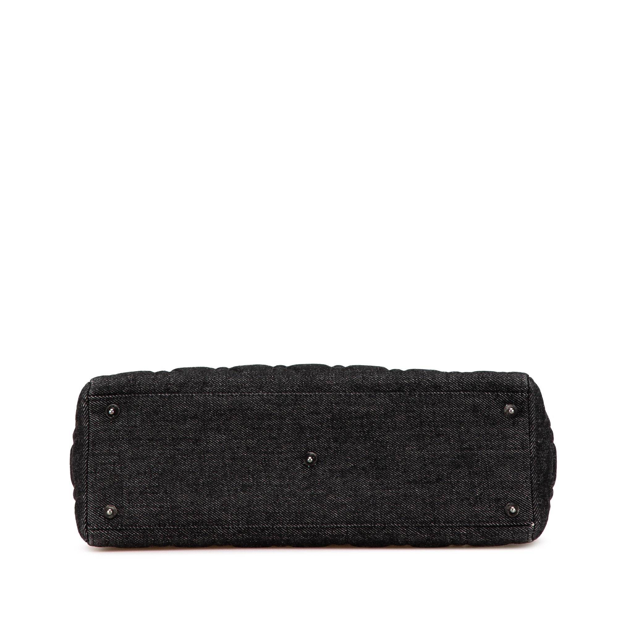 Large Denim Cannage Lady Dior