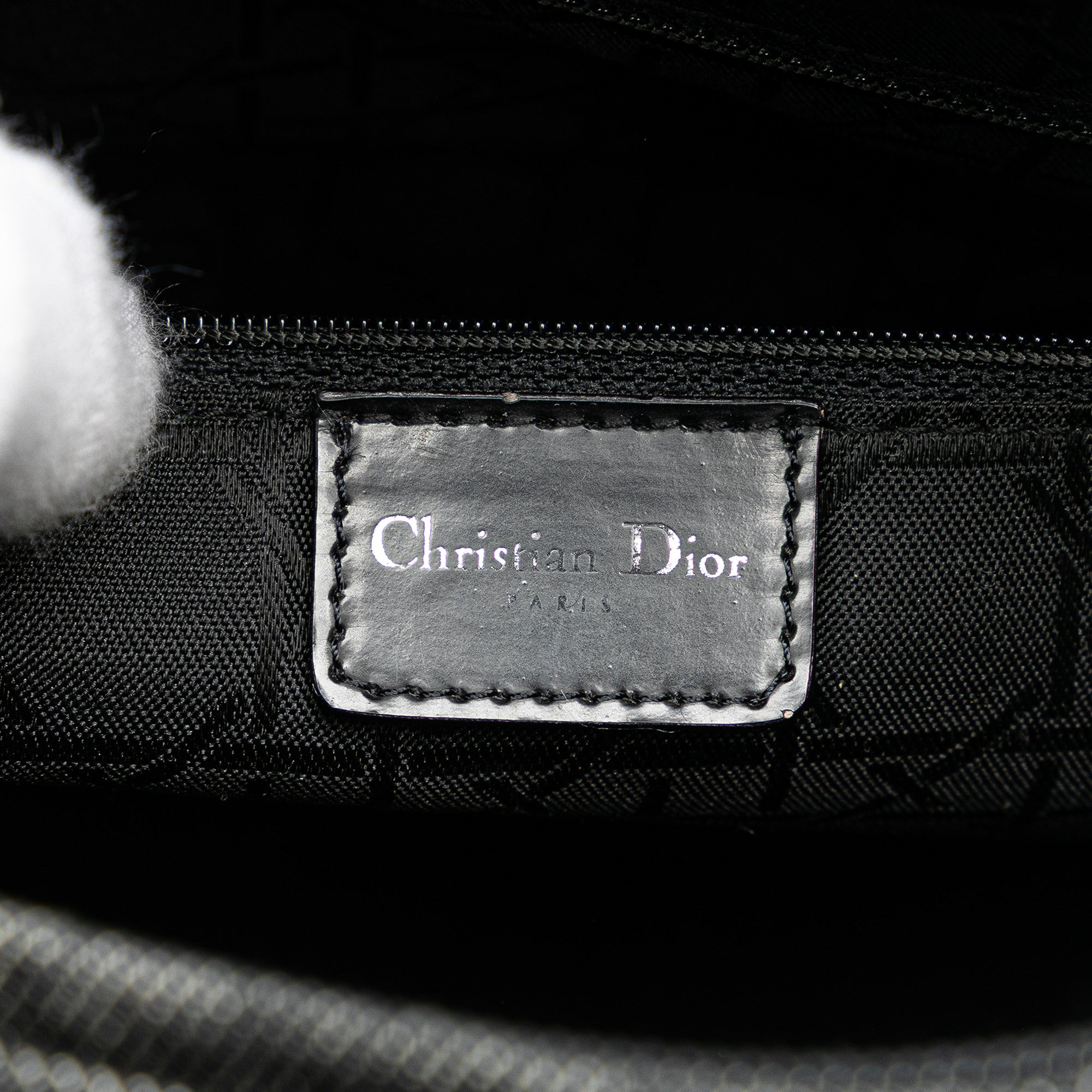 Large Denim Cannage Lady Dior