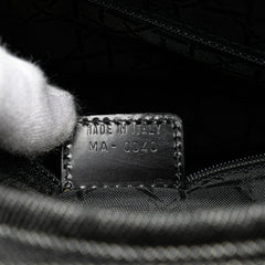 Large Denim Cannage Lady Dior