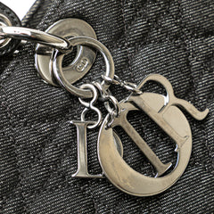 Large Denim Cannage Lady Dior