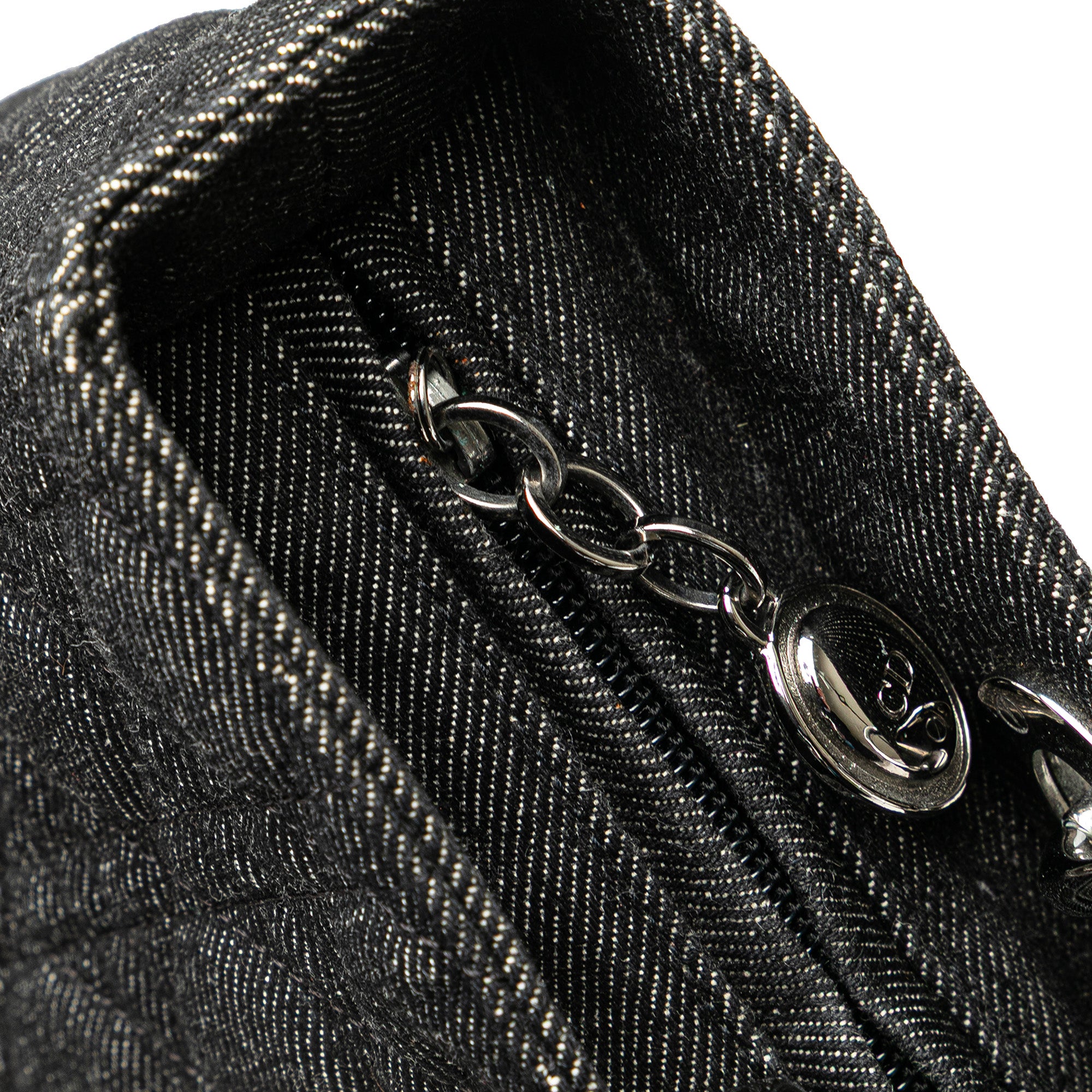 Large Denim Cannage Lady Dior
