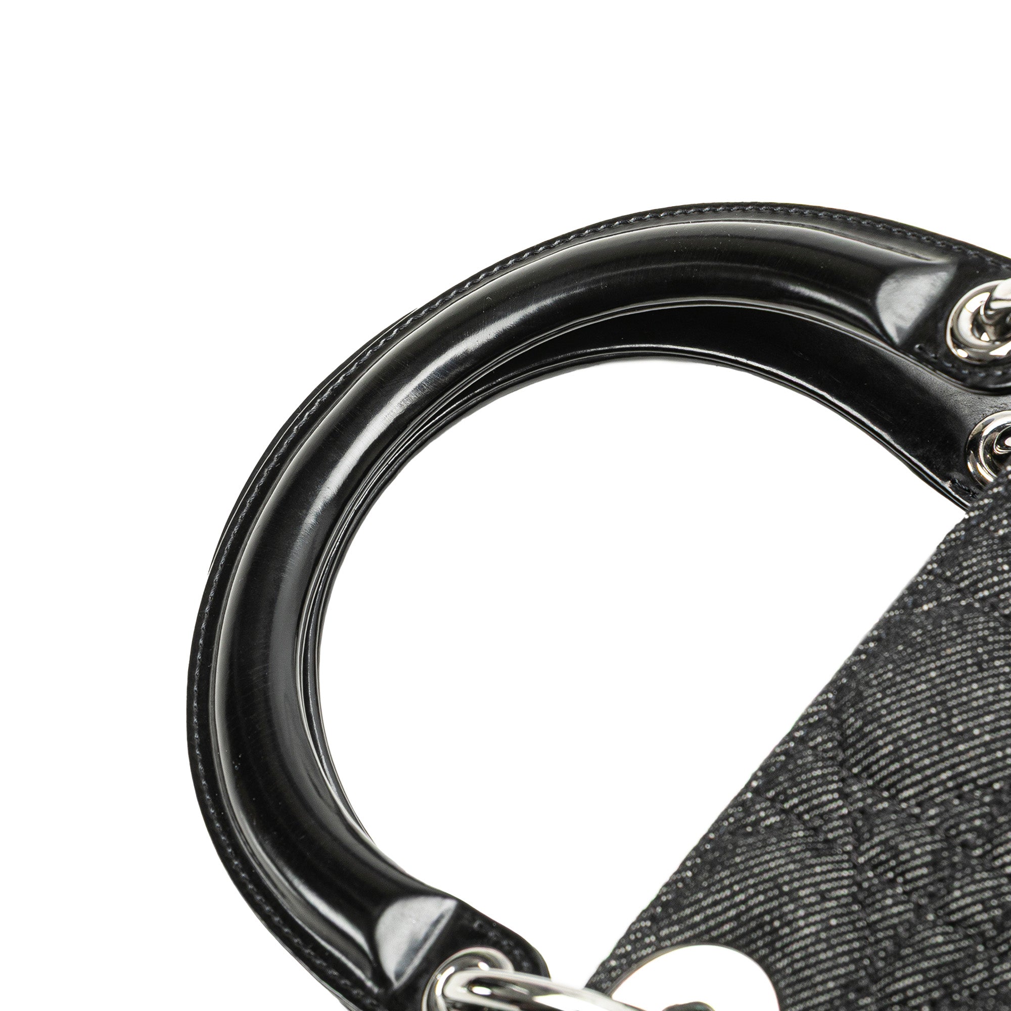 Large Denim Cannage Lady Dior