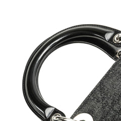 Large Denim Cannage Lady Dior