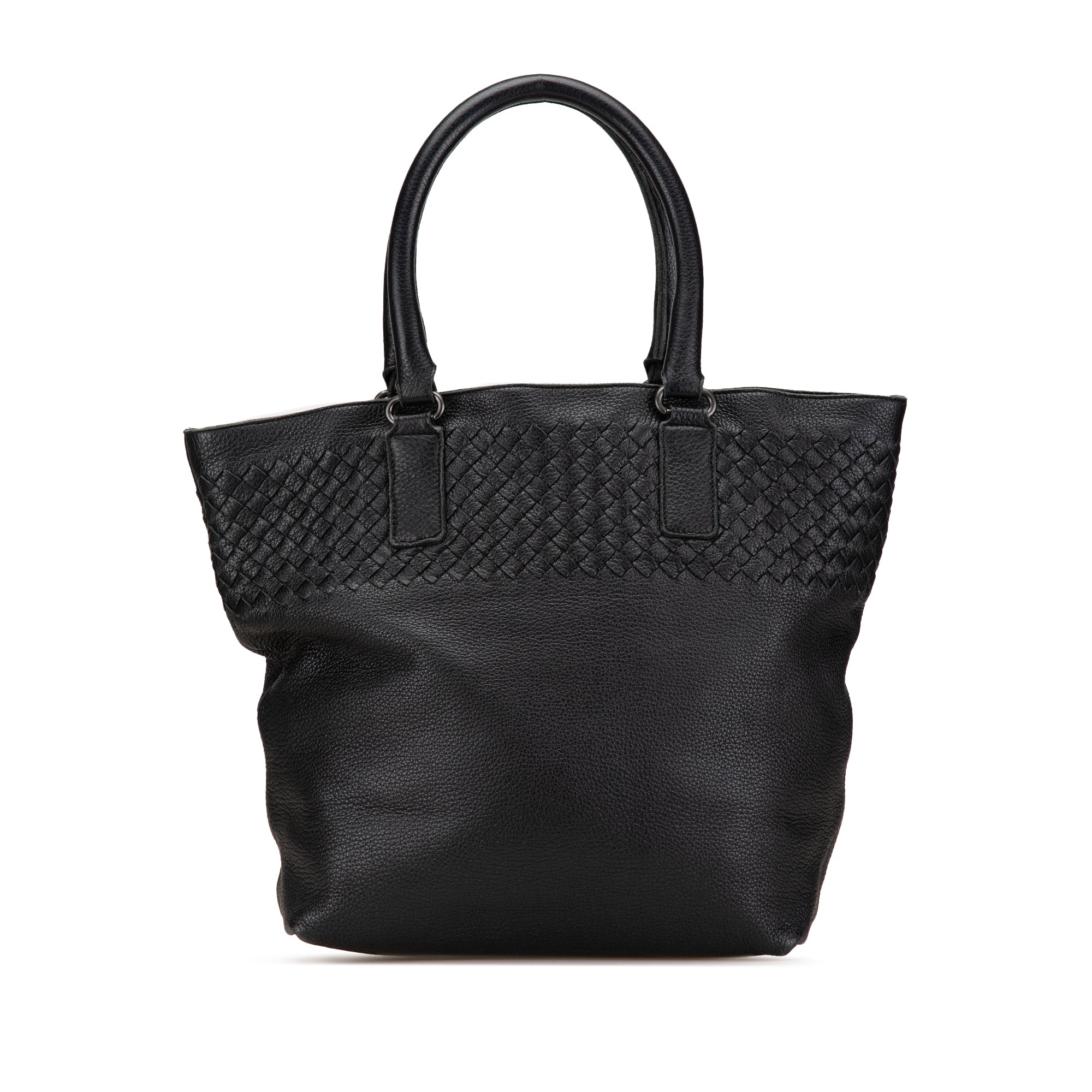 Leather Intrecciato Tote