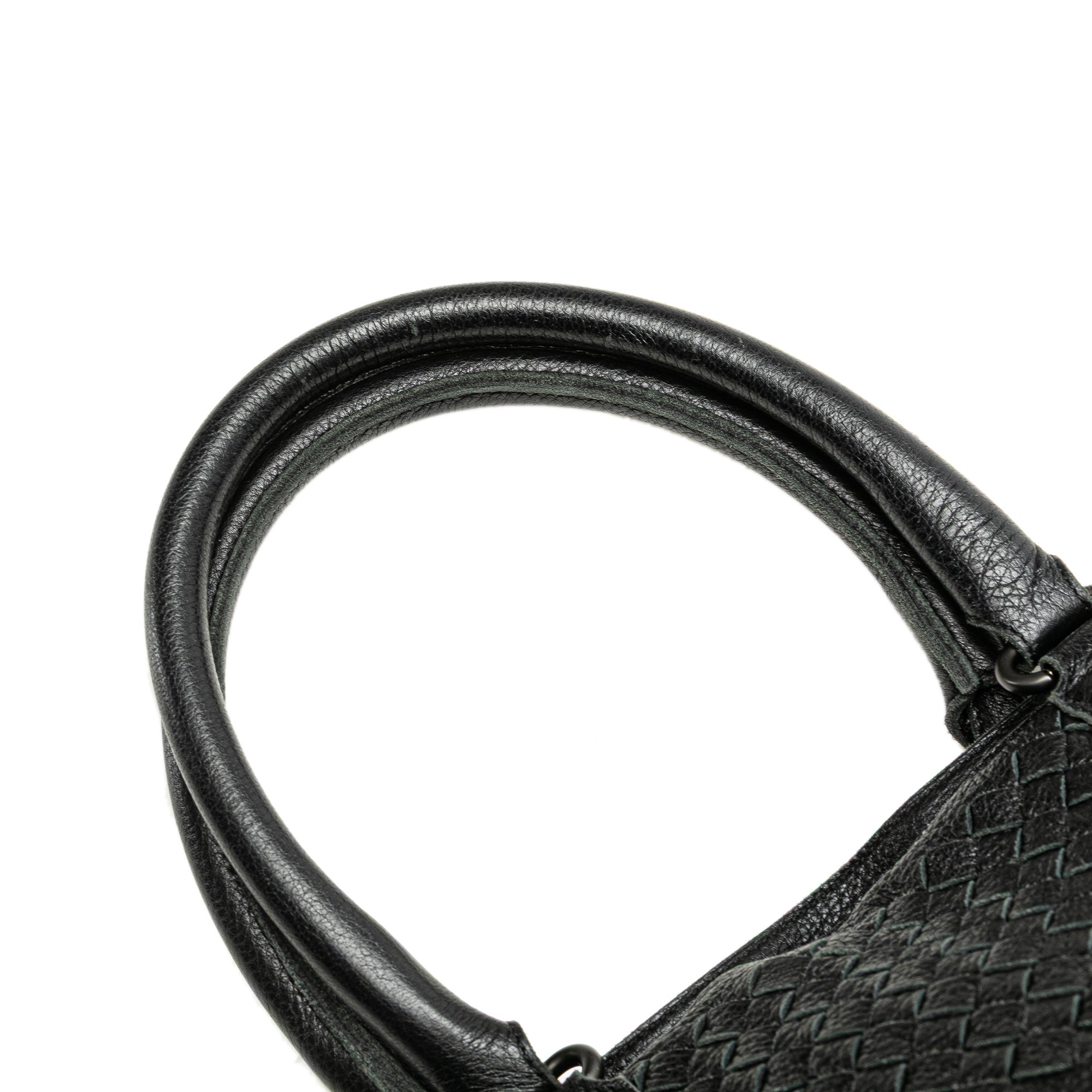 Leather Intrecciato Tote