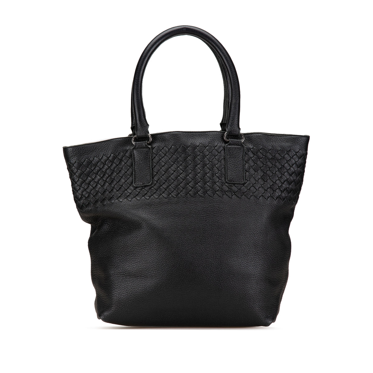 Leather Intrecciato Tote