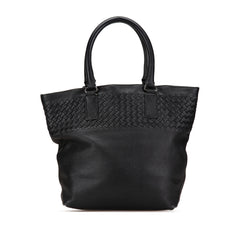 Leather Intrecciato Tote