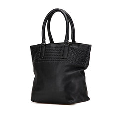 Leather Intrecciato Tote