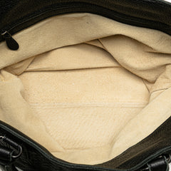 Leather Intrecciato Tote