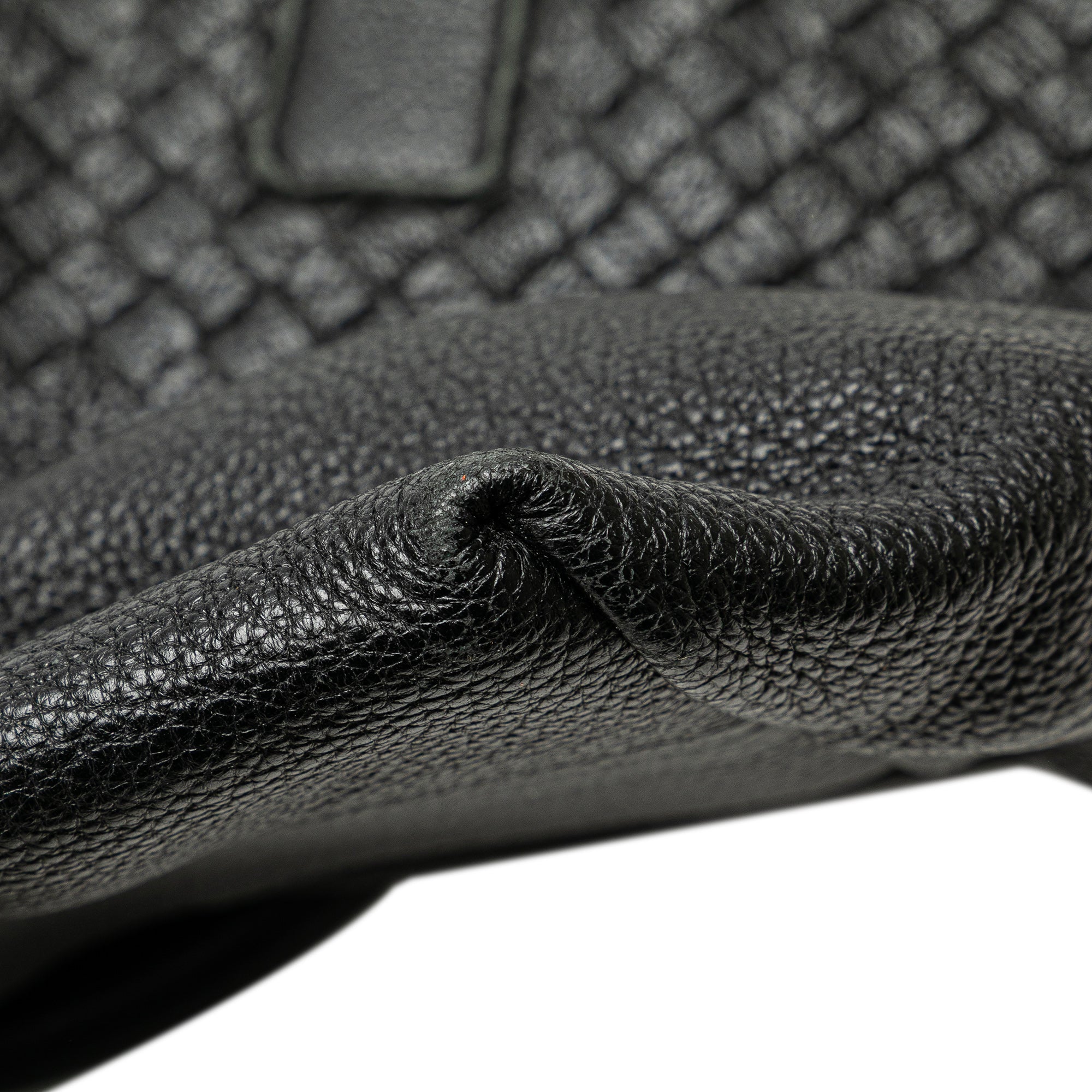 Leather Intrecciato Tote