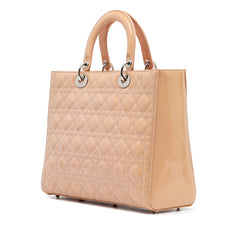 Large Patent Cannage Lady Dior