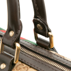 Medium GG Canvas Web Joy Boston Bag