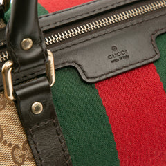 Medium GG Canvas Web Joy Boston Bag