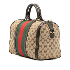 Medium GG Canvas Web Joy Boston Bag