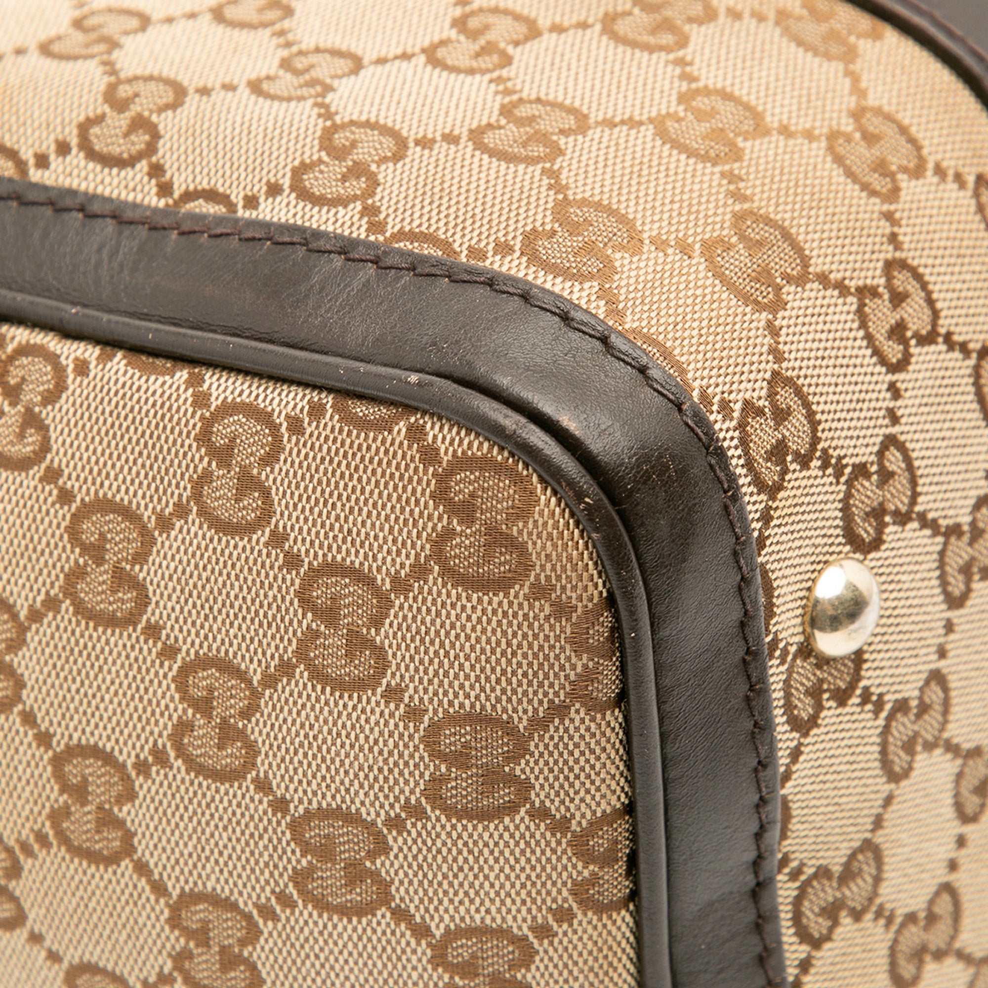 Medium GG Canvas Web Joy Boston Bag