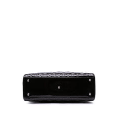 Large Patent Cannage Lady Dior