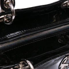 Large Patent Cannage Lady Dior