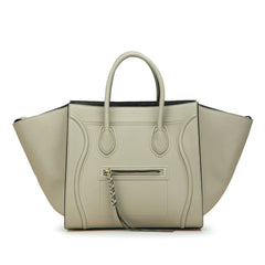 Medium Leather Luggage Phantom Tote