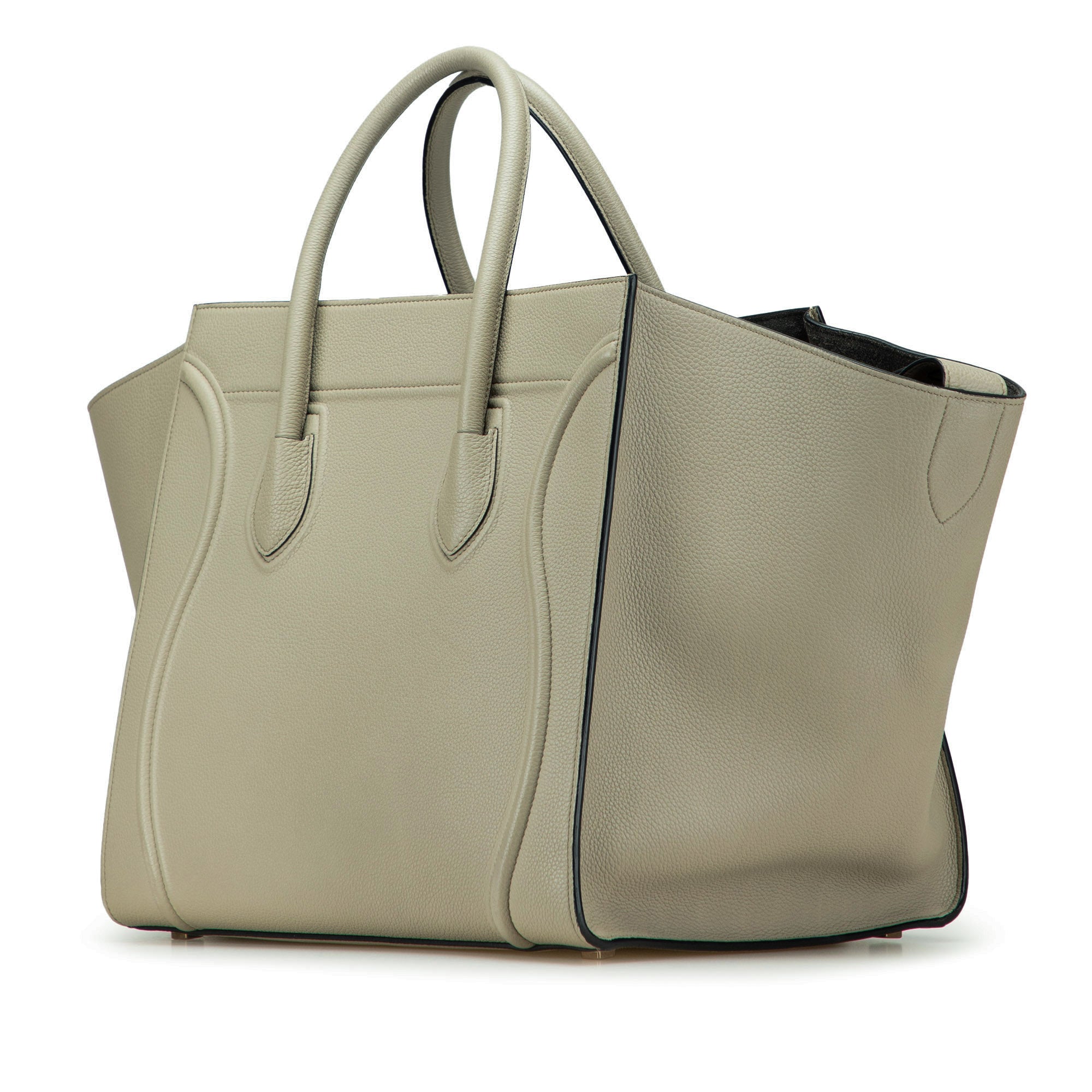 Medium Leather Luggage Phantom Tote