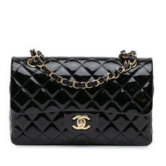 Small Classic Patent Double Flap