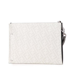 Zucca Coated Canvas FF 1974 Diagonal Vitello Liberty Clutch