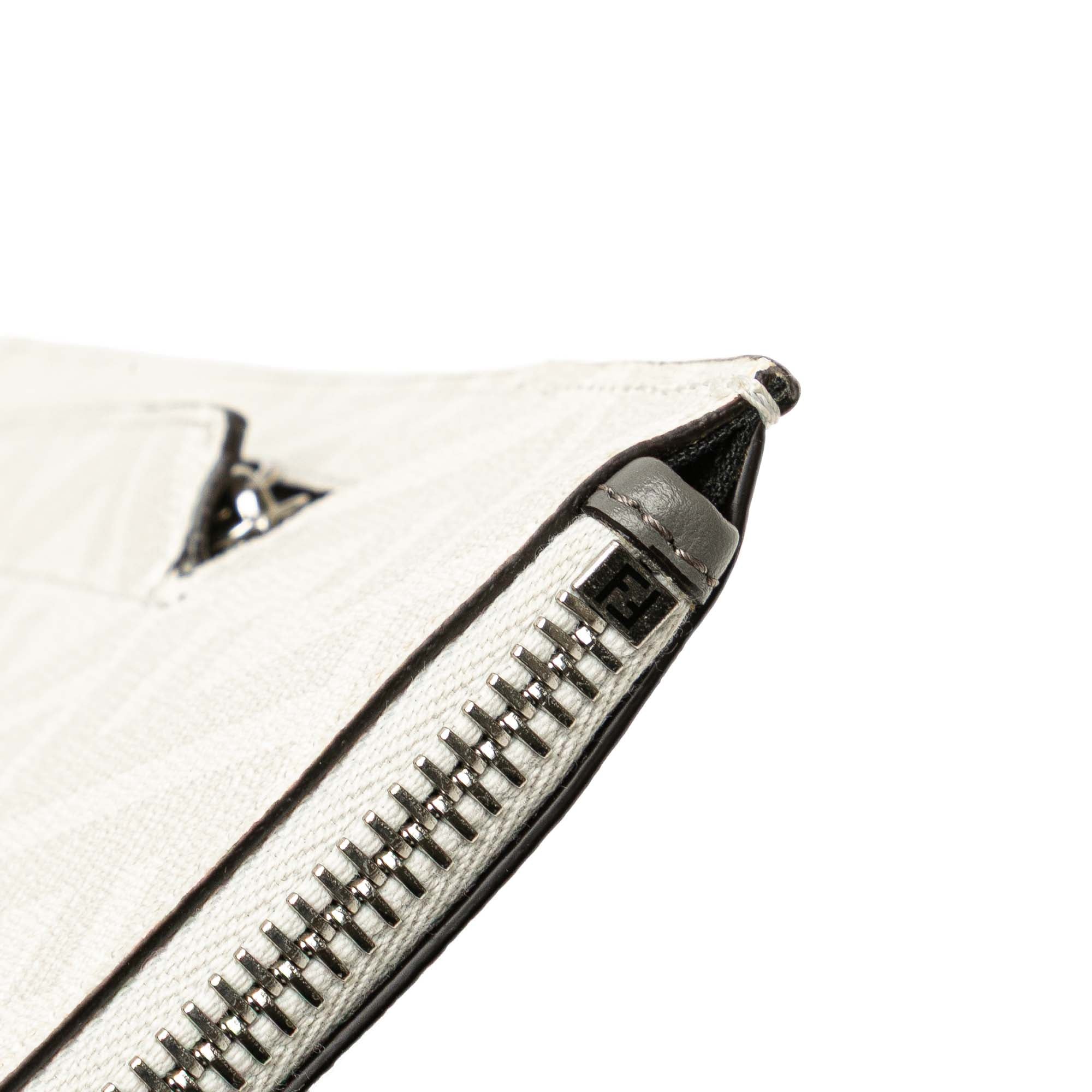 Zucca Coated Canvas FF 1974 Diagonal Vitello Liberty Clutch