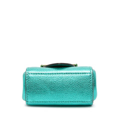 Mini Metallic Calfskin Buckle Charm Handbag