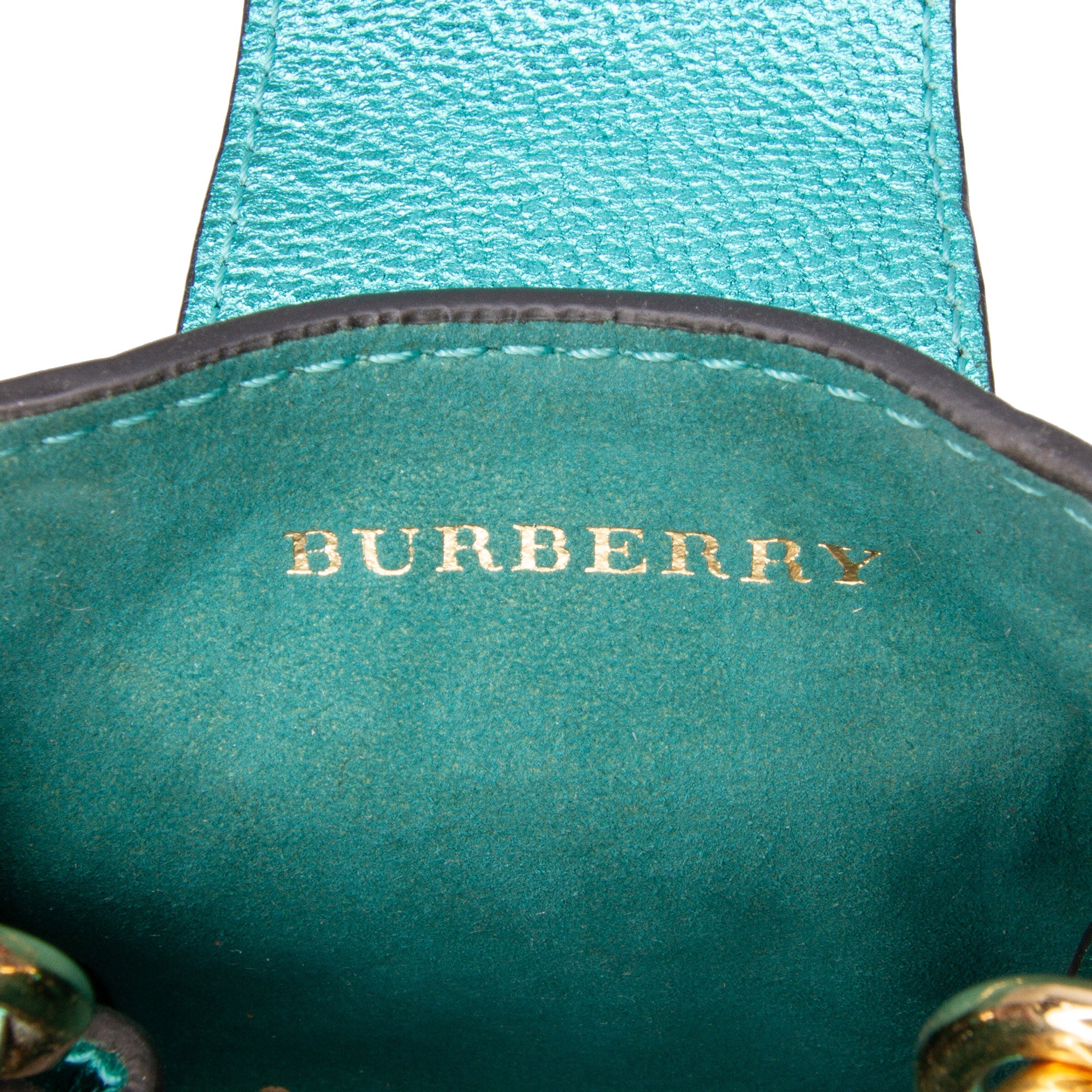 Mini Metallic Calfskin Buckle Charm Handbag