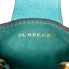 Mini Metallic Calfskin Buckle Charm Handbag