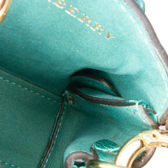 Mini Metallic Calfskin Buckle Charm Handbag