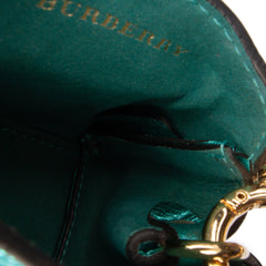 Mini Metallic Calfskin Buckle Charm Handbag