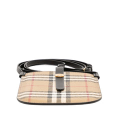 House Check Coated Canvas Phone Pouch Crossbody