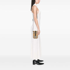 House Check Coated Canvas Phone Pouch Crossbody