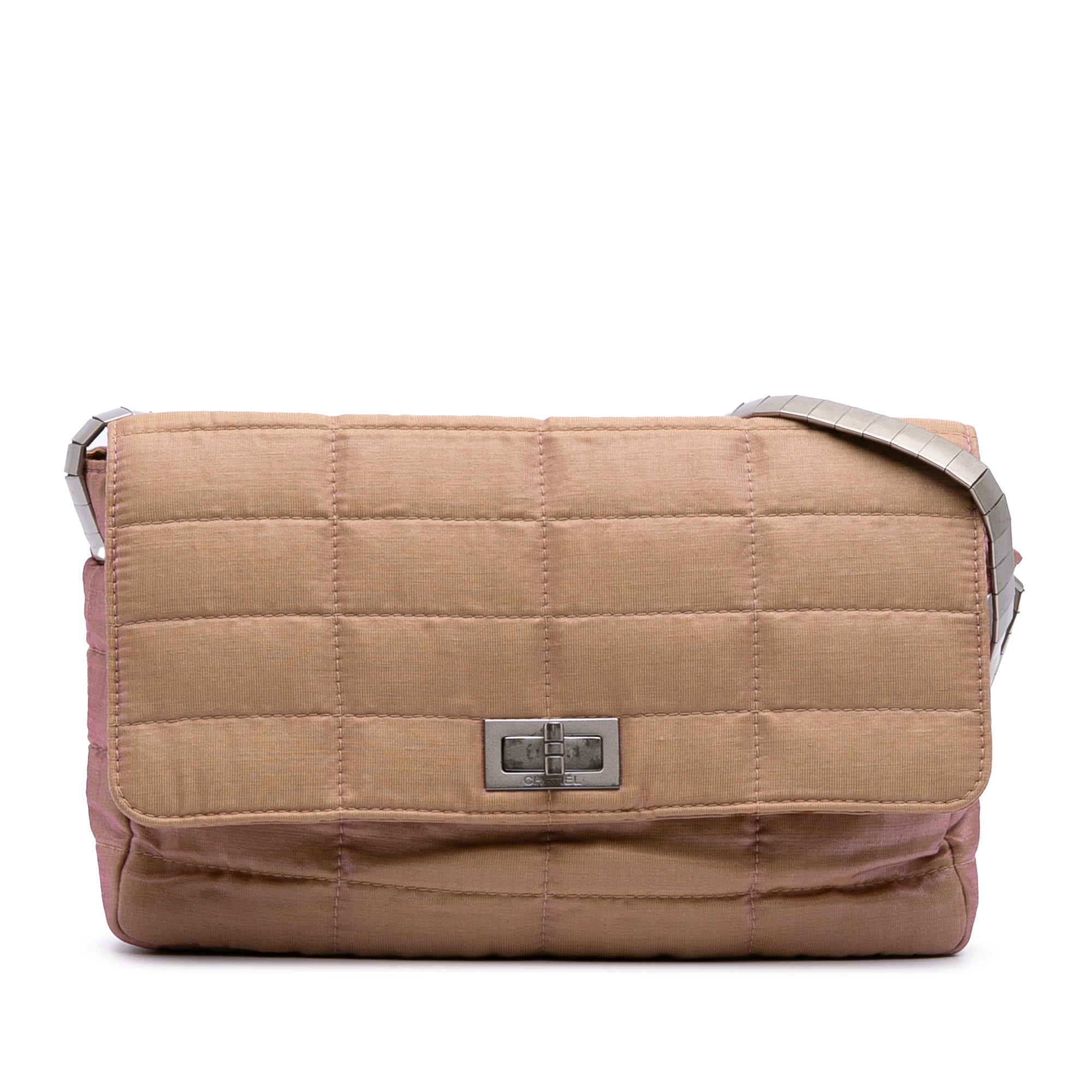 Quilted Iridescent Nylon Mademoiselle Flap