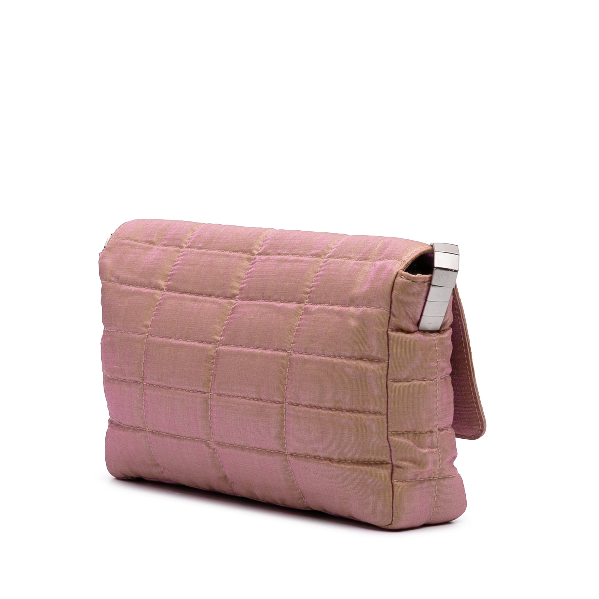 Quilted Iridescent Nylon Mademoiselle Flap