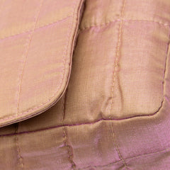 Quilted Iridescent Nylon Mademoiselle Flap