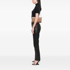 Quilted Iridescent Nylon Mademoiselle Flap