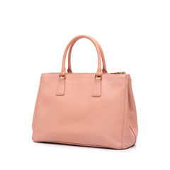 Medium Saffiano Lux Galleria Double Zip Tote