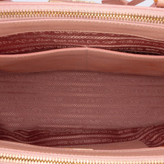 Medium Saffiano Lux Galleria Double Zip Tote