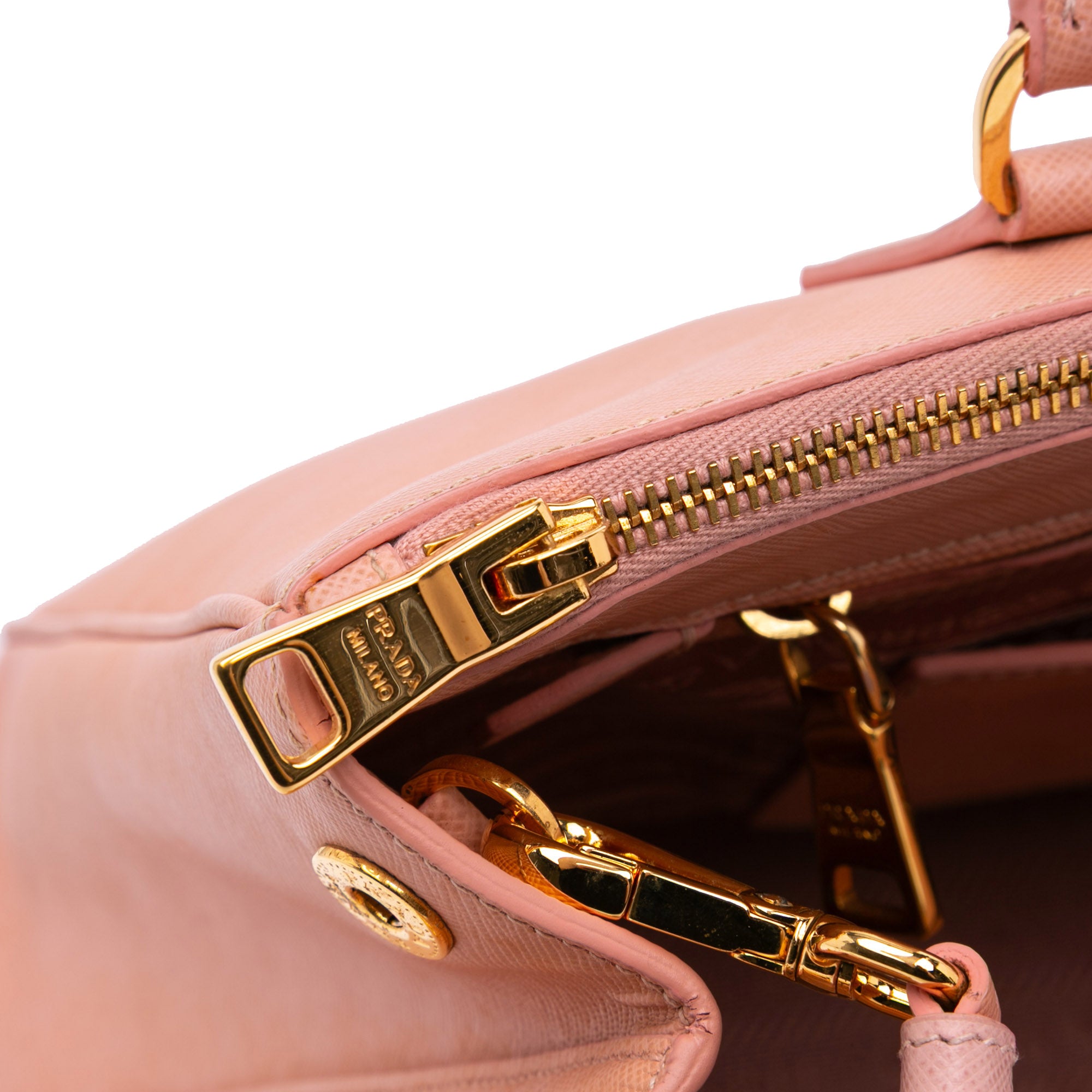 Medium Saffiano Lux Galleria Double Zip Tote