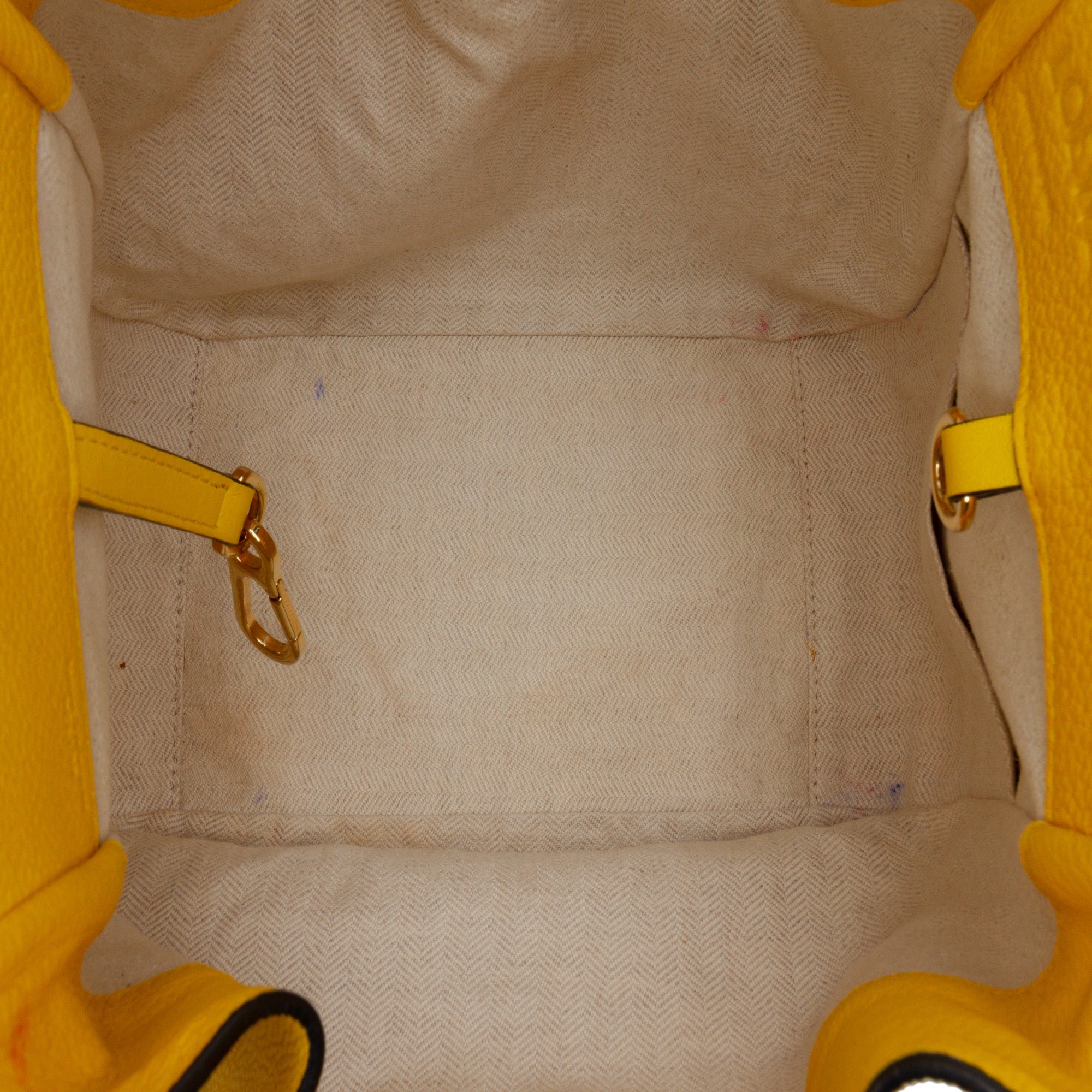 Small Grained Calfskin Drawstring Hammock Satchel