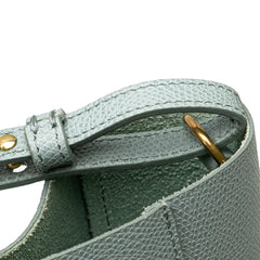 Small Bicolor Leather Vertical Cabas