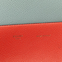 Small Bicolor Leather Vertical Cabas