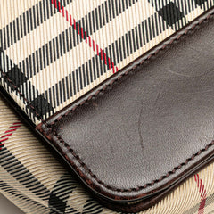 House Check Canvas Flap Crossbody