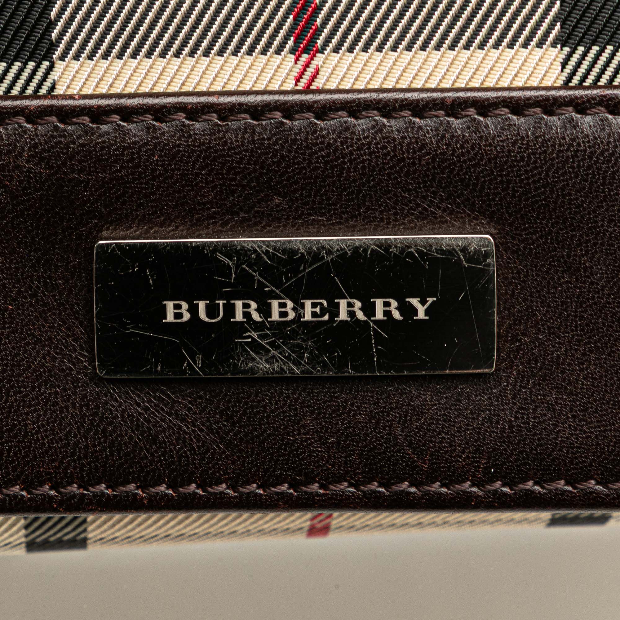 House Check Canvas Flap Crossbody