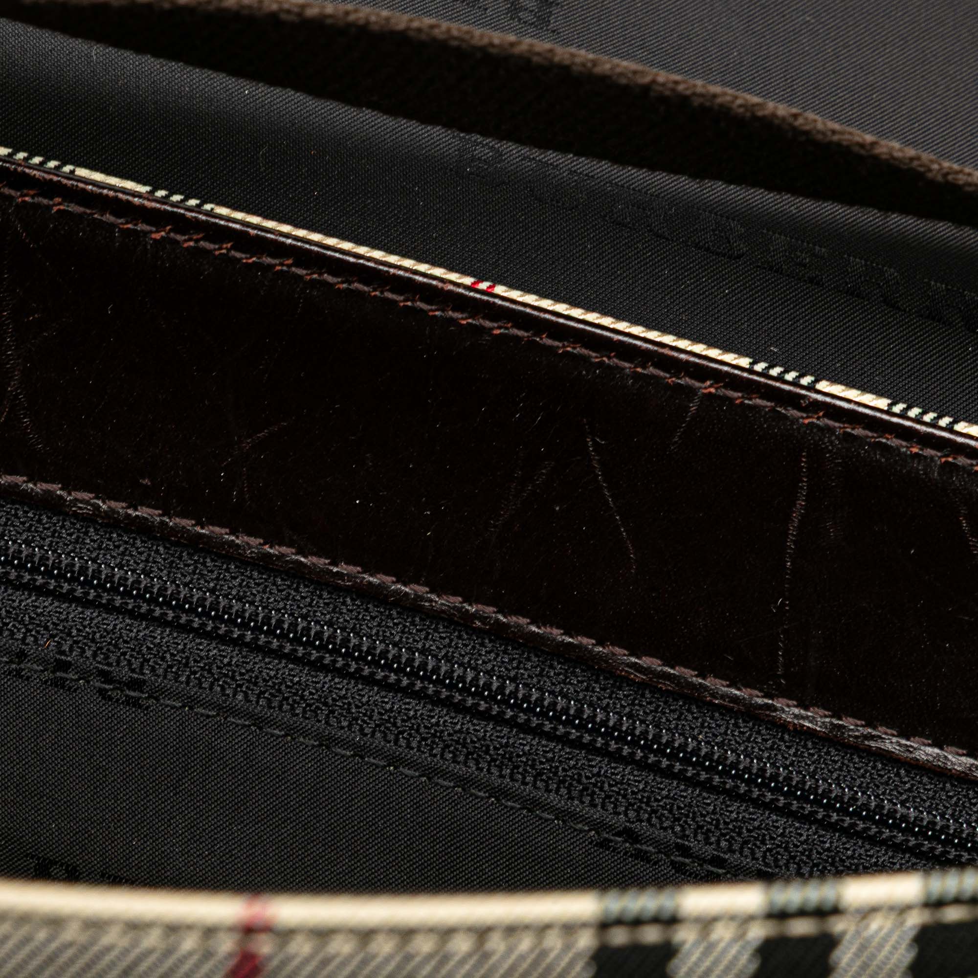 House Check Canvas Flap Crossbody
