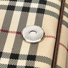 House Check Canvas Flap Crossbody