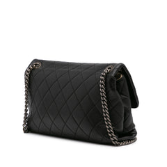 Quilted Lambskin Burgundy Rocks Flap